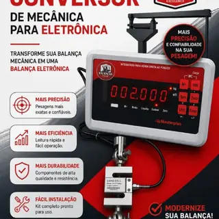 Kit conversor de balança mecânica para eletrônica - Balanças Excellence
