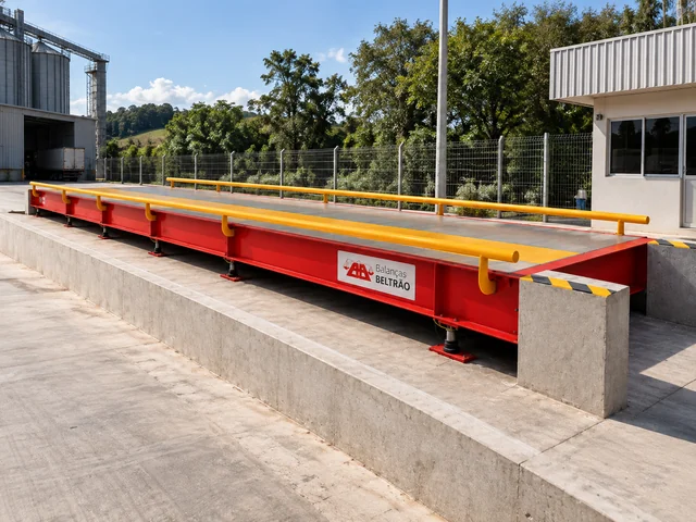 Balança rodoviária instalada